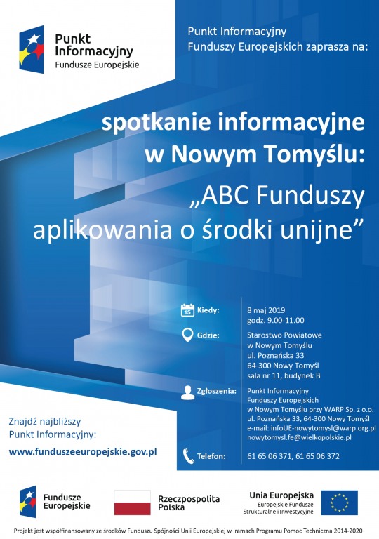 Spotkanie informacyjne – ABC FUNDUSZY EUROPEJSKICH